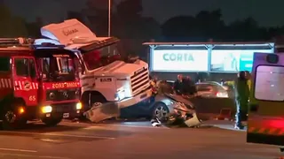 Accidente fatal en Panamericana: dos muertos tras un impacto múltiple entre nueve vehículos